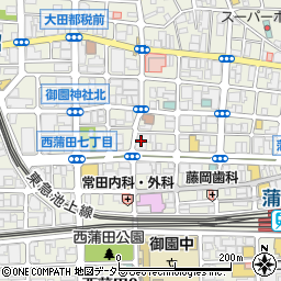 セブンイレブン大田区西蒲田７丁目店周辺の地図