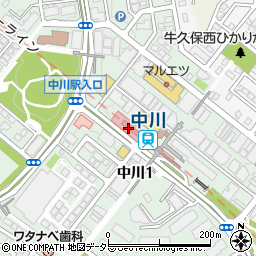 中川小桜愛児園周辺の地図