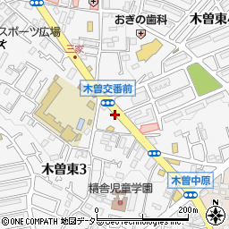 東京都町田市木曽東3丁目10周辺の地図