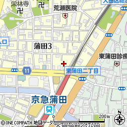 東京海上日動みずたま介護ST蒲田周辺の地図