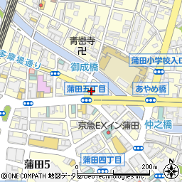 タイムズ蒲田第３４駐車場周辺の地図