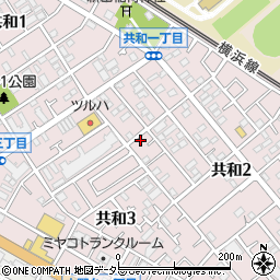神奈川県相模原市中央区共和2丁目5-21周辺の地図