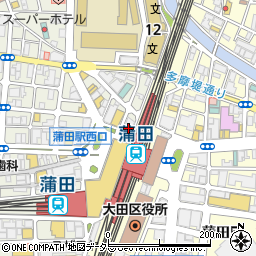 カラオケ館 蒲田西口店周辺の地図