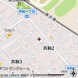 神奈川県相模原市中央区共和2丁目7-16周辺の地図