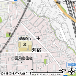 神奈川県川崎市中原区苅宿13-3周辺の地図