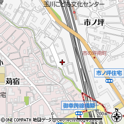 神奈川県川崎市中原区市ノ坪548-167周辺の地図