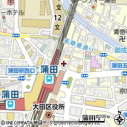 三菱ＵＦＪ銀行羽田支店周辺の地図