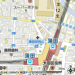 株式会社エイワ　蒲田店周辺の地図