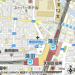 大衆酒場晩杯屋 蒲田西口店周辺の地図