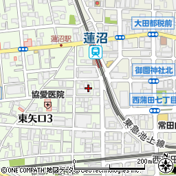 東京都大田区東矢口3丁目3周辺の地図