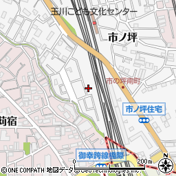 神奈川県川崎市中原区市ノ坪548-2周辺の地図