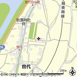 岐阜県美濃市曽代687周辺の地図