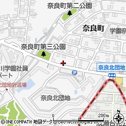 神奈川県横浜市青葉区奈良町2998-52周辺の地図