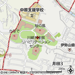 川崎市役所　健康福祉局体育館管理室周辺の地図