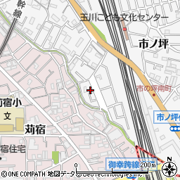 神奈川県川崎市中原区市ノ坪548-87周辺の地図