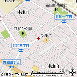 神奈川県相模原市中央区共和周辺の地図