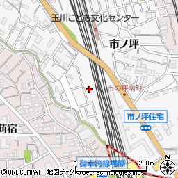 神奈川県川崎市中原区市ノ坪548-185周辺の地図