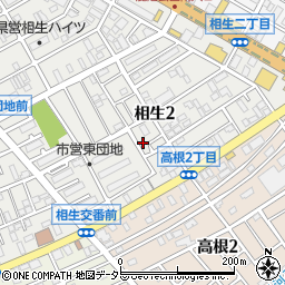 神奈川県相模原市中央区相生2丁目12-7周辺の地図
