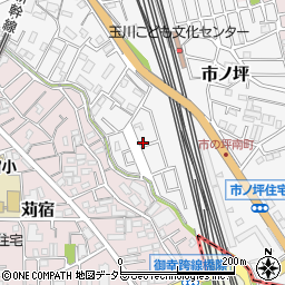 神奈川県川崎市中原区市ノ坪548-132周辺の地図