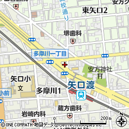 サーティワンアイスクリーム 矢口店周辺の地図