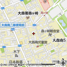 東京都大田区大森南2丁目6-8周辺の地図