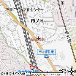 神奈川県川崎市中原区市ノ坪647-6周辺の地図