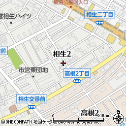 神奈川県相模原市中央区相生2丁目12-2周辺の地図