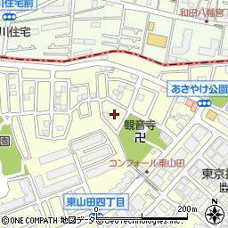 東山田あけぼの公園周辺の地図