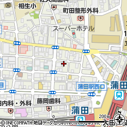 フロス蒲田周辺の地図