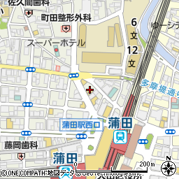 吉野家 蒲田駅前店周辺の地図
