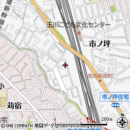 神奈川県川崎市中原区市ノ坪548-124周辺の地図