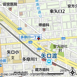 共立信用組合矢口支店周辺の地図