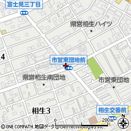 神奈川県相模原市中央区相生周辺の地図