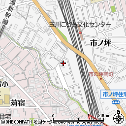神奈川県川崎市中原区市ノ坪548-161周辺の地図