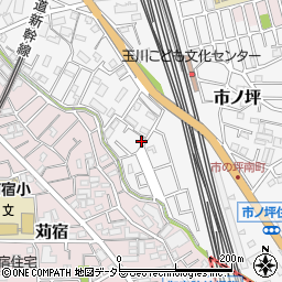 神奈川県川崎市中原区市ノ坪548-154周辺の地図