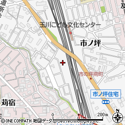 神奈川県川崎市中原区市ノ坪548-45周辺の地図