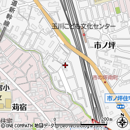 神奈川県川崎市中原区市ノ坪548-160周辺の地図