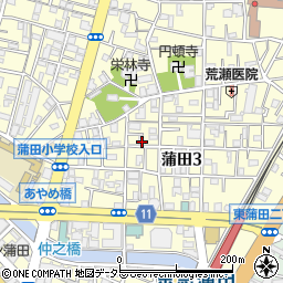 東京都大田区蒲田3丁目5-10周辺の地図