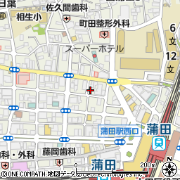 にんにく焼肉 プルシン 蒲田店周辺の地図