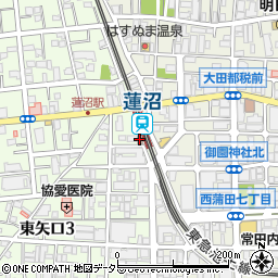 大田東矢口三郵便局 ＡＴＭ周辺の地図