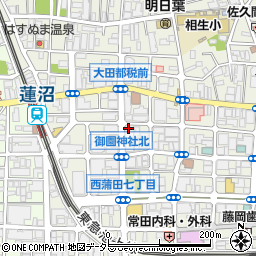 ユアーズ・パーキング西蒲田第４駐車場周辺の地図