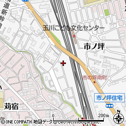 神奈川県川崎市中原区市ノ坪548-77周辺の地図