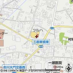 ラーメン専科市川三郷グンゼタウン店周辺の地図