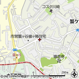 神奈川県川崎市高津区蟹ケ谷22周辺の地図