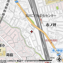 神奈川県川崎市中原区市ノ坪563-6周辺の地図