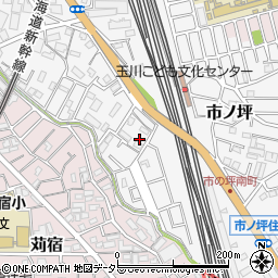 神奈川県川崎市中原区市ノ坪563周辺の地図