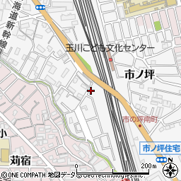 神奈川県川崎市中原区市ノ坪548-46周辺の地図