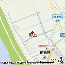 兵庫県豊岡市野上周辺の地図
