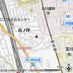神奈川県川崎市中原区市ノ坪671-1周辺の地図