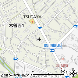東京都町田市木曽西1丁目3周辺の地図